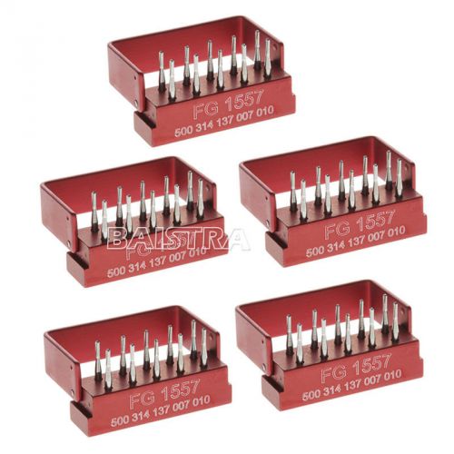 5 Kits SBT Dental Tungsten Drills FG1557 For High Speed Handpiece 10pcs/Kit CA