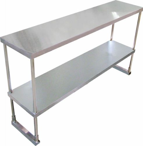 12x36 Double Overshelf - Stainless Steel