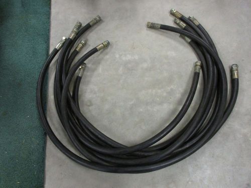 7 pcs. 3/4&#034; 120 x 3/4&#034; i.d. 2,250 psi 100r2at hydraulic hoses for sale