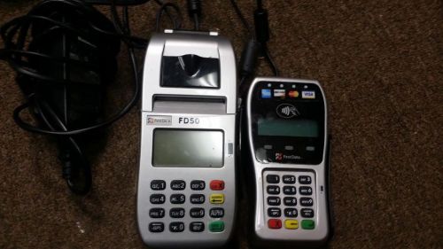 FD-50. &amp; FD35  FIRST DATE CREDIT CARD MACHINE WITH CHIP READER