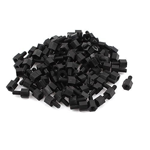 uxcell Motherboard Nylon Hex Standoff Threaded Spacer M3 Thread 6+6mm 100Pcs