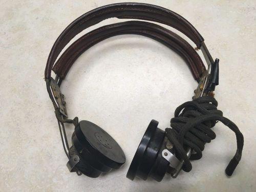 Vintage Roamwell Racecar Aviation Radio Headset Headphones