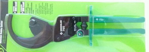 GREENLEE 760 COMPACT RATCHET CABLE CUTTER UP TO #1000 AWG NIB