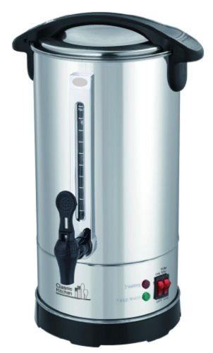 Electric Kettles 40 Cup Stainless Steel Double Wall Insulated Hot Water Urn -