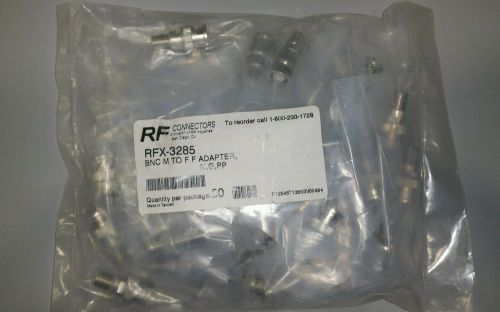 LOT OF (50) BNC M To F F Adapter, N,G,PP RF Connectors