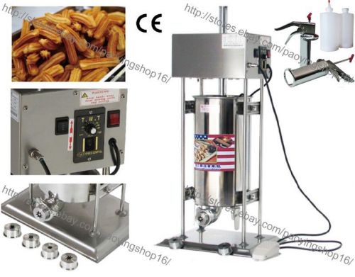 Commercial Auto Electric 15L Spanish Doughnuts Churro Maker Machine with Filler