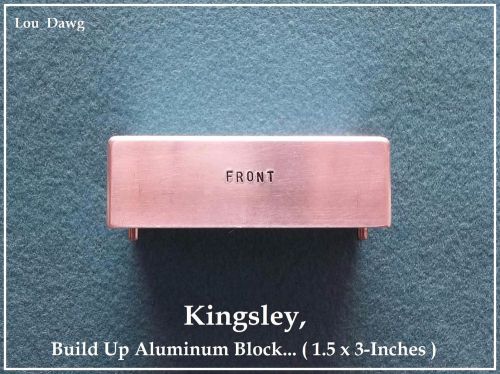 Kingsley Machine ( 1.5&#034; x 3&#034; Aluminum build Up Block ) Hot Foil Stamping Machine