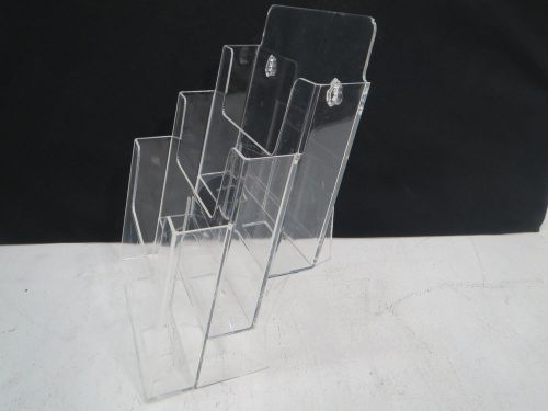 Dazzling Displays Clear Acrylic 3-Tier Brochure Holder - see details