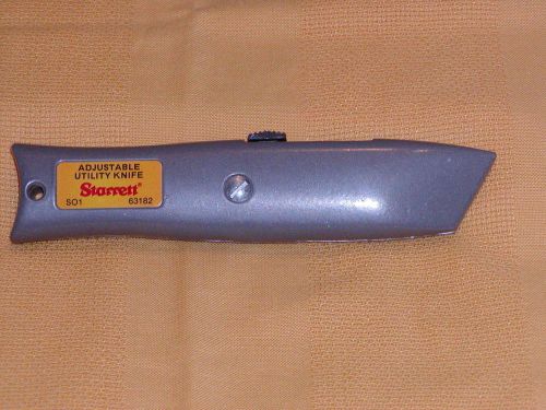 Starrett #s01 heavy-duty adjustable utility knife for sale