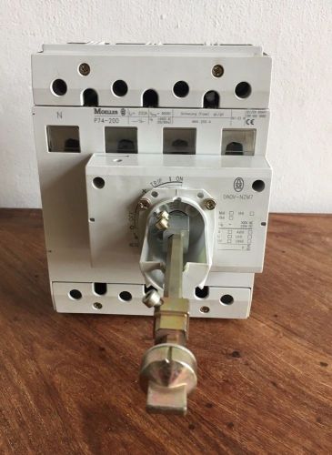 Moeller p74-200 molded case disconnect switch, used for sale