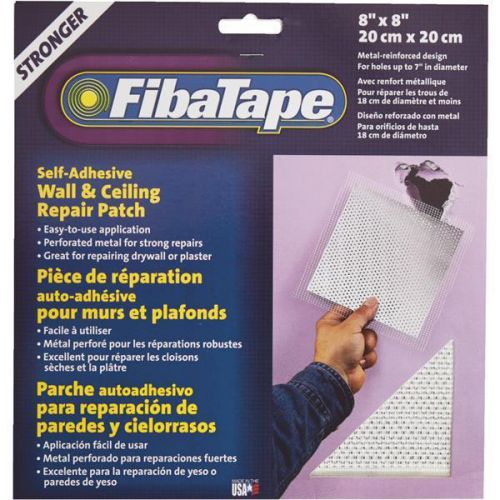 Fibatape 8-inch x 8-inch wall &amp; ceiling self-adhesive drywall patch for sale