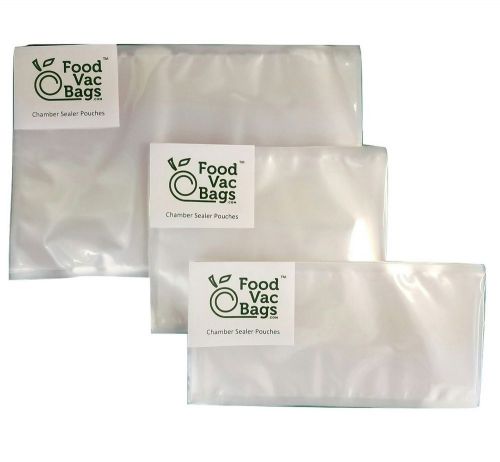 100 FoodVacBags 6&#034; X 15&#034; Chamber Vacuum Pouches 3 mil - Sous Vide, Food Storage