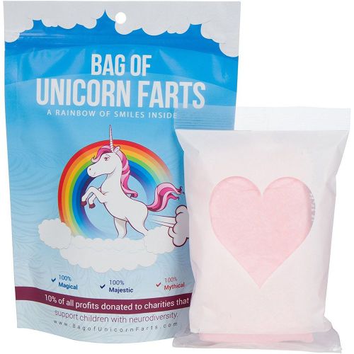 BAG OF MAGICAL UNICORN FARTS (COTTON CANDY) BIRTHDAY PARTY FUN ANNIVERSARY GIFTS