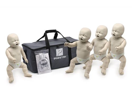4-Pack of Infant CPR Manikins with Compression Rate Monitors by Prestan