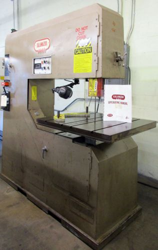 Kalamazoo variable speed 36&#034; vertical bandsaw, mdl. vs-36 for sale