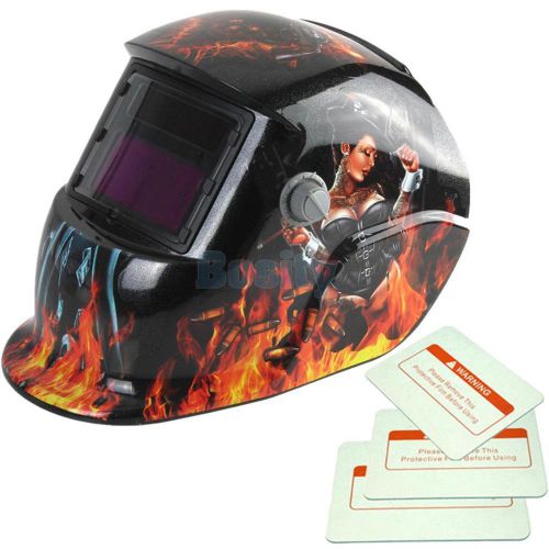 Professional Solar Auto Darkening TIG Welding Helmet Welder Lady Zorro Mask