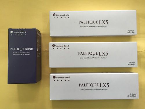 Tokuyama Dental Palfique LX5 Composite Restorative Kit of 3 Syringes + 1 Bond..!
