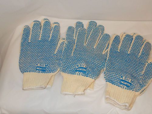 3 PAIR NORTH GRIP PVC *K511 M* HEAVYWEIGHT KNIT GLOVES with N-COATING BOTH SIDES