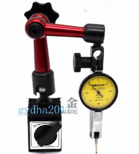 Universal MINI Fine Adjustable Magnetic Meter Magnets Base Holder Stand &amp; Dial