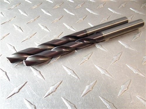 Nice!! pair of solid carbide coolant fed drills 29/64&#034; mws for sale