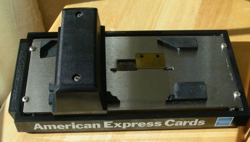 Vintage DataCard Addressograph Manual Credit Card Imprinter American Express
