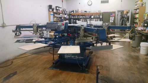 M&amp;r gauntlet revolver 6x10 with flash automatic screen printing press - michigan for sale