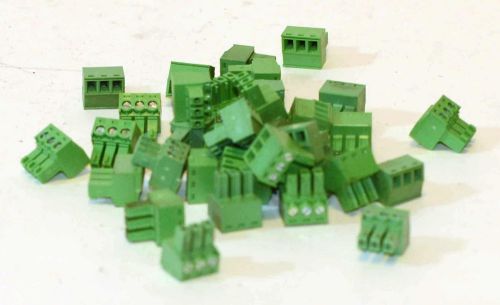 phoenix contact connectors, 3.81 / 3 pin ,  20 pcs / 20 stuck