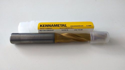 Kennametal KCM15 B210A 10.5mm (0.4133&#034;) solid Carbide Drill through coolant