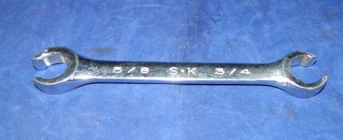 S-K  F2024 open end FRACTIONAL FLARE NUT WRENCH 3/4&#034; X 5/8&#034;  USA Made   A097