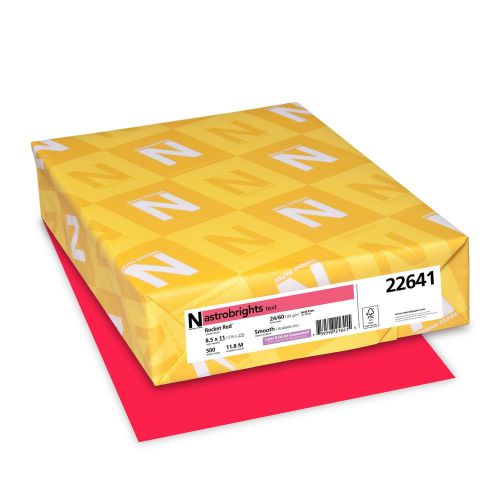 Neenah astrobrights premium color paper 24 lb 8.5 x 11 inches 500 sheets rock... for sale