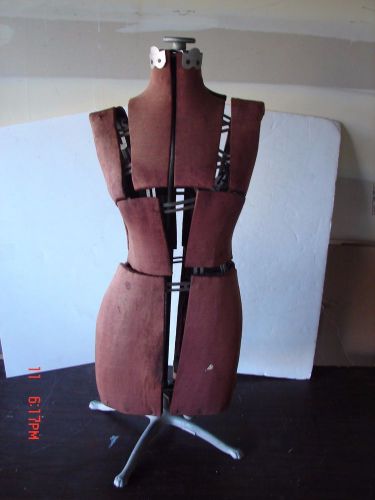 VINTAGE ADJUSTABLE DRESS FORM STAND MANNEQUIN MODEL SEWING FASHION MAKING