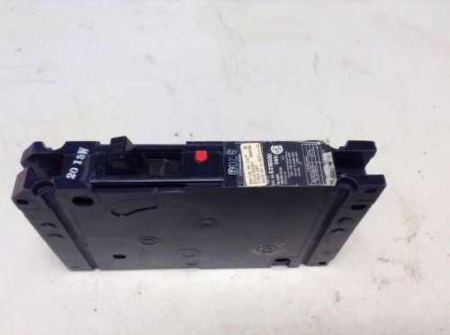 Siemens Gould ITE E21B020 20 Amp 120 VAC 125 VDC 1 Pole Ciruit Breaker