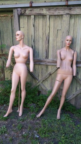 Female Mannequins Full Size With Stands Set Of 2