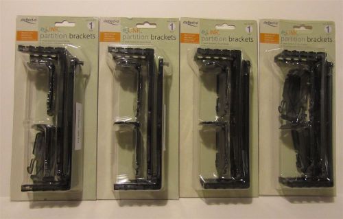 8 Pairs of deflecto-o EZ Link Wall File Partition Brackets