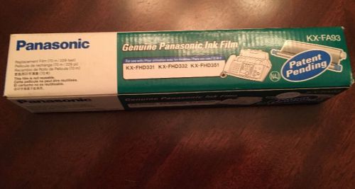 Panasonic KX-FA93 Replacement Ink Film for Fax Machines -NEW, Genuine