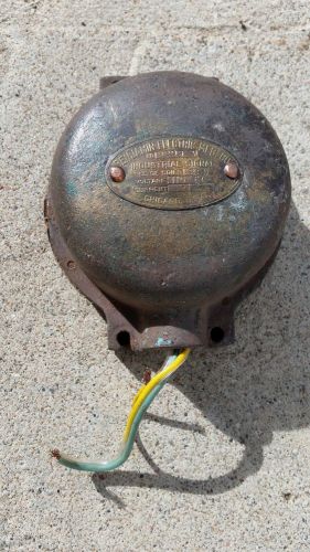 VINTAGE BENJAMIN ELECTRIC MFG CO INDUSTRIAL SIGNAL SCHOOL BUZZER