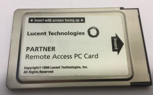 AVAYA, LUCENT, AT&amp;T Partner Remote Access PC Card