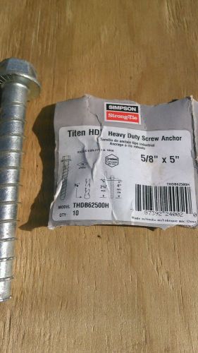 simpson strong tie thd862500d concrete anchor