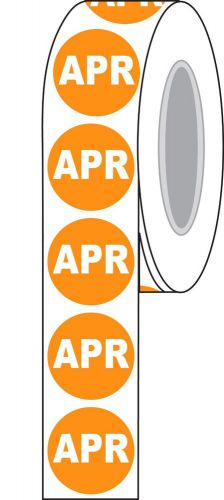 1-1/2&#034; Diameter &#034;APR&#034; Inventory Control Label Compulabel (821594)
