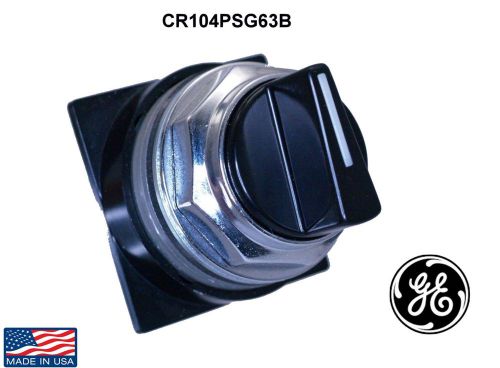 GE Selector Switch CR104PSG63B  2 Position Spring Return Black