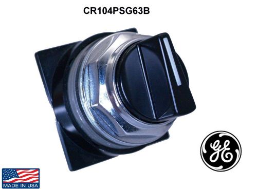 GE Selector Switch CR104PSG63B  2 Position Spring Return Black