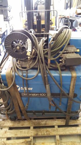 MILLER DIMENSION 400 Arc Welder Power Source + Miller 60 Series Wire Feeder