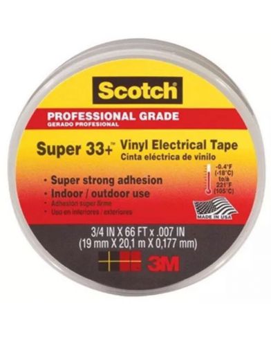 3M 33+SUPER-3/4X66FT Scotch  Vinyl Electrical Tape. ( ORANGE )