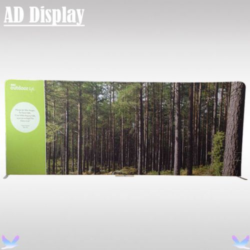20ft*8ft High Tension Fabric Straight Backdrop With Single Side Banner Printing