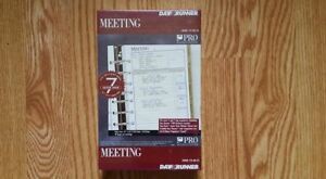 DAYRUNNER MEETING 6 package LOT REFILL, fits most 3 &amp; 7 ring organizers #89889 !