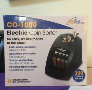 Electric Coin Sorter Machine 1 Row Anti Jam Fast Sorting Money Change Automatic