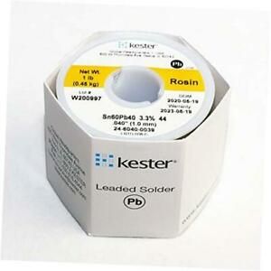 24-6040-0039 Rosin Cored Wire Solder Roll, 44 Activated, Kester &#034;Yellow&#034; Label
