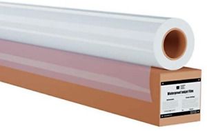 5 MIL Waterproof Screen Printing Inkjet Film Transparency 1 Roll 13 x 100