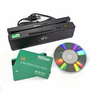 USB PCSC 4 in 1 Magnetic Card Reader EMV chip/NFC/PSAM Card Reader Writer