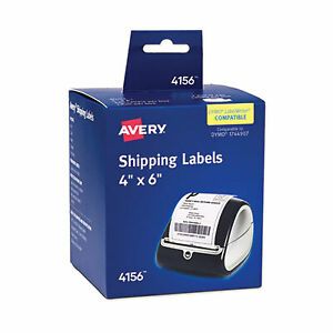 Multipurpose Thermal Labels, 4 x 6, White, 220/Roll 4156 4156  - 1 Each